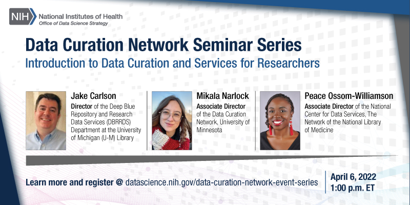 Data Curation Network – Event Series (ODSS, NLM)