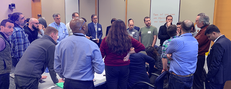 January 2020 Workshop attendees gathered around a table