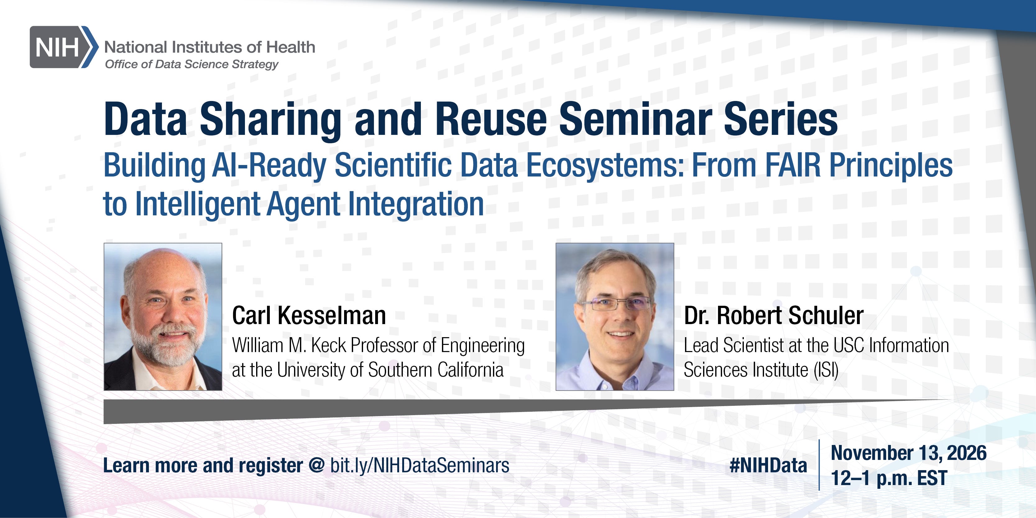 Data Sharing and Reuse Seminar: Building AI-Ready Scientific Data Ecosystems: From FAIR Principles to Intelligent Agent Integration