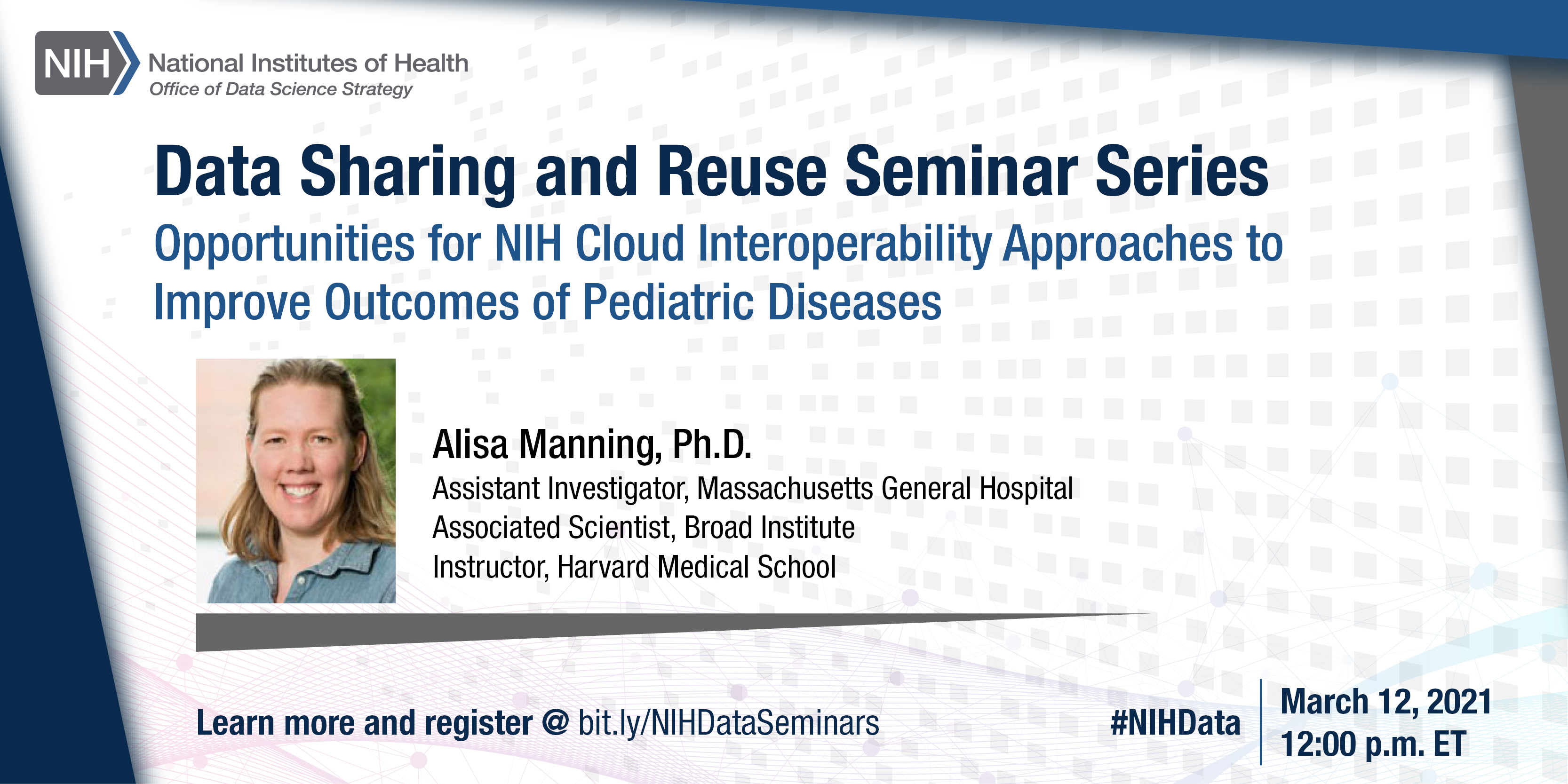 NIH Data Sharing and Reuse Seminar Series