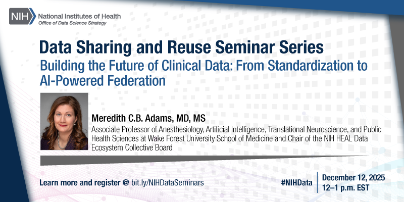 December Data Sharing and Reuse Seminar Series Promo