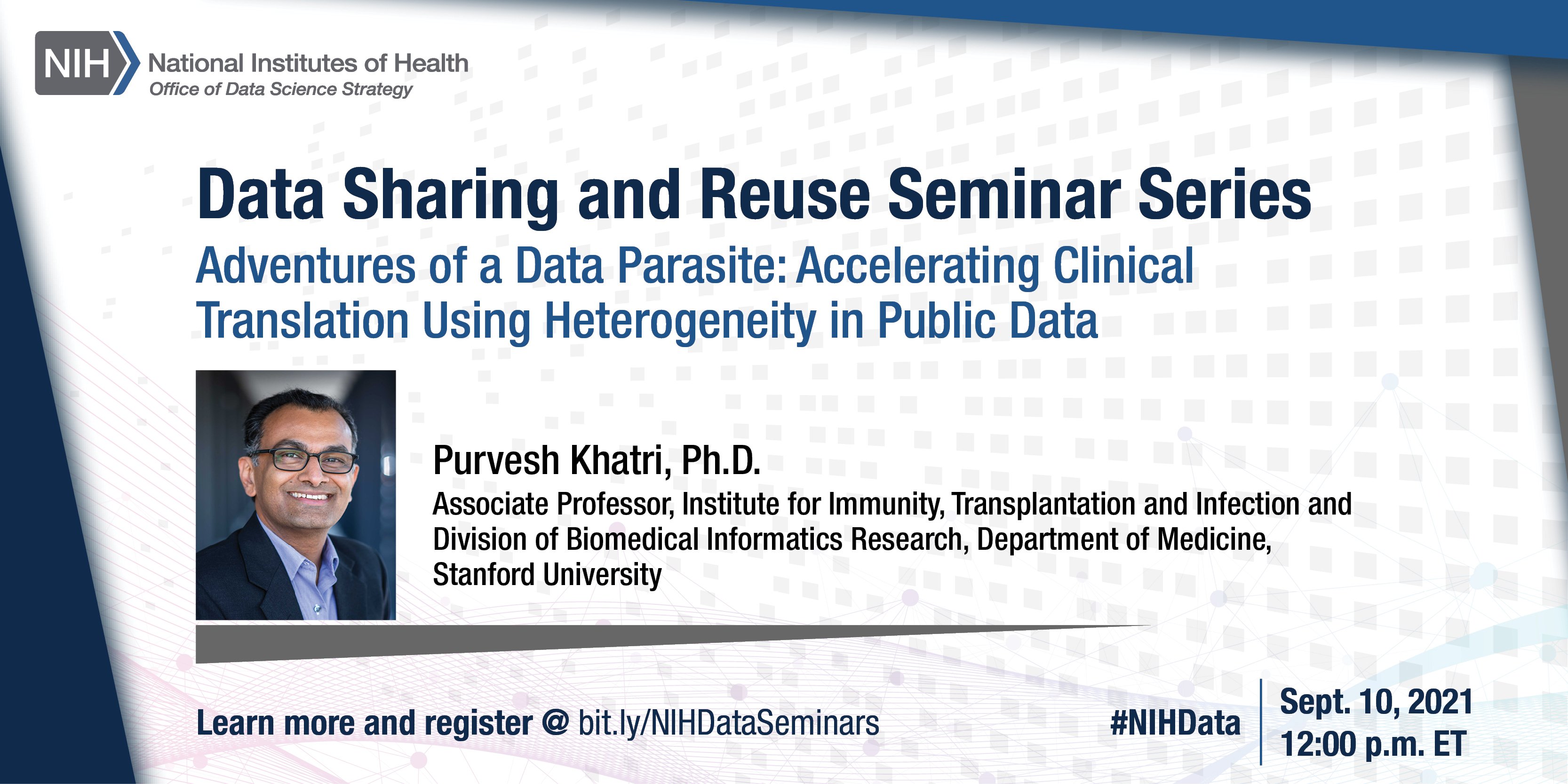 Headshot of Purvesh Khatri, Ph.D.