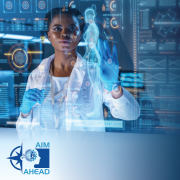 Scientist working in a lab.